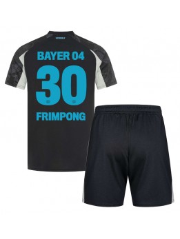 Detské Futbalové oblečenie Bayer Leverkusen Jeremie Frimpong #30 2024-25 Krátky Rukáv - Tretina (+ trenírky)